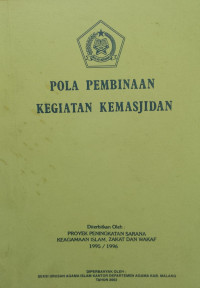 Pola Pembinaan Kemasjidan